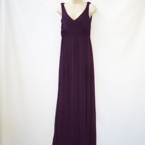 Semi-formal plum gown